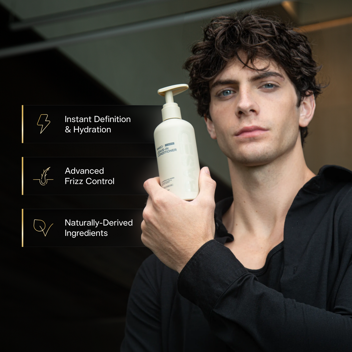 BASED Leave-In Conditioner|Hydration. Softness| Frizz Control| No Rinse Required.